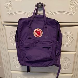 Purple Fjallraven Kanken Backpack